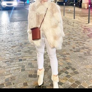 Beautiful like new faux fur coat!